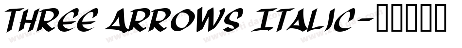 Three Arrows Italic字体转换